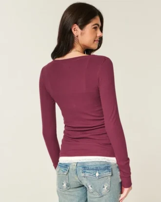 1997 Henley com estampado