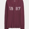 1997 Henley com estampado