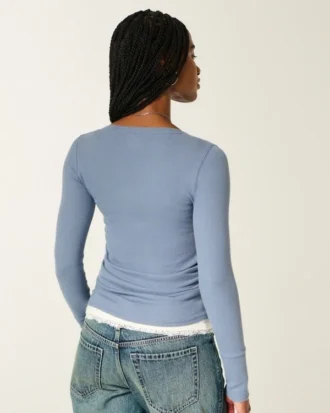 2002 Henley com estampado