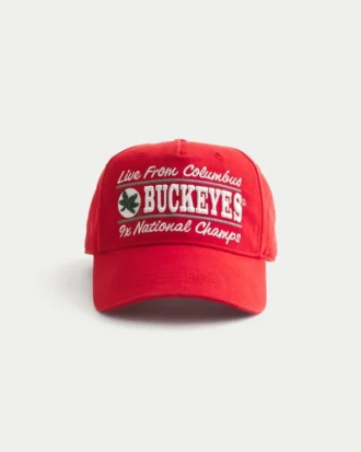 Boné com estampa da Ohio State University Buckeyes