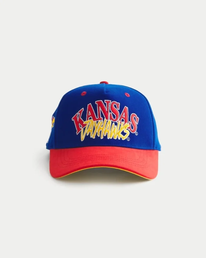Boné de beisebol com estampa do Kansas Jayhawks
