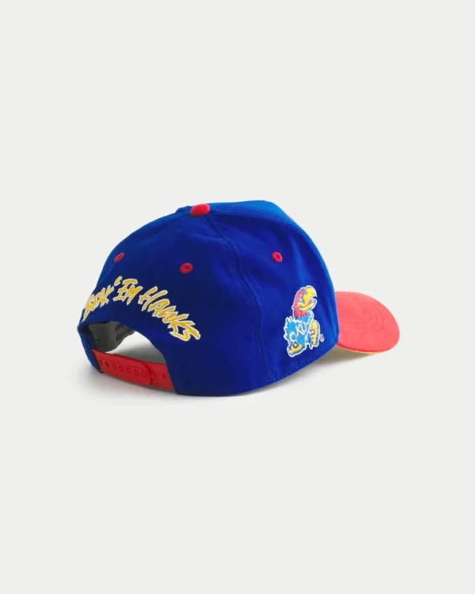 Boné de beisebol com estampa do Kansas Jayhawks