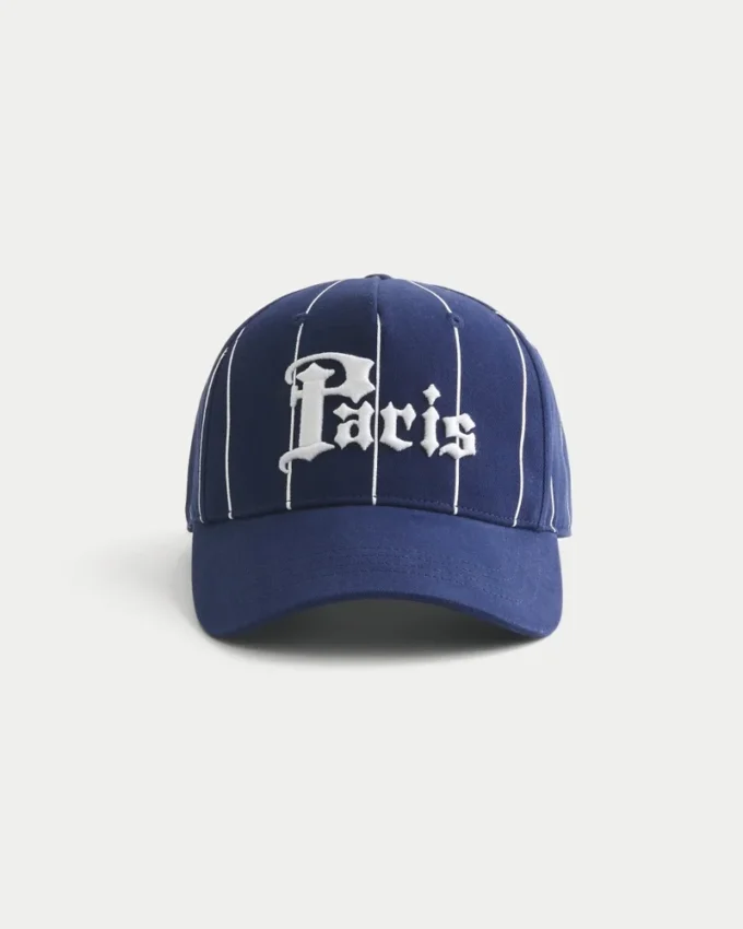 Boné de beisebol com estampa Paris