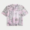 Boxy Crop Posty Co. Jersey com estampado