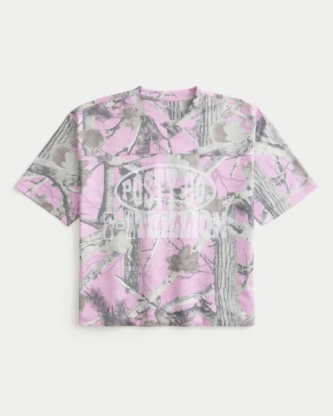Boxy Crop Posty Co. Jersey com estampado