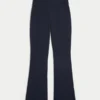 Calças bootcut com dobra em malha de camisola Gilly Hicks