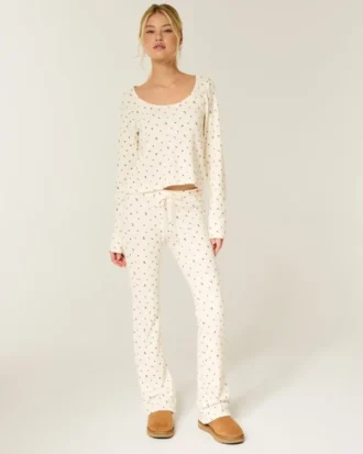Calças bootcut Gilly Hicks Always Cozy Waffle