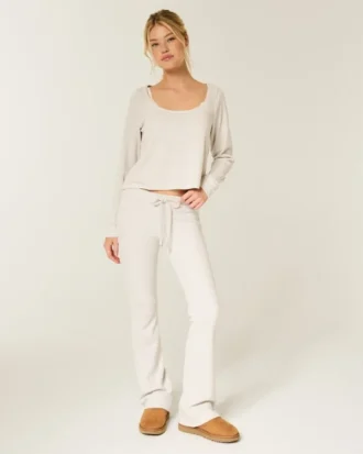 Calças bootcut Gilly Hicks Always Cozy Waffle