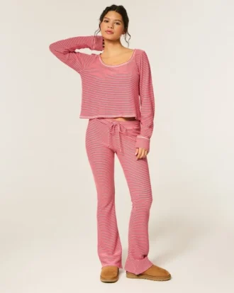 Calças Bootcut Gilly Hicks Cozy Waffle