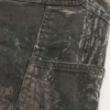 Calças de ganga largas camufladas