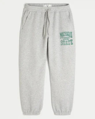 Calças de moletom largas com estampa gráfica da Michigan State University Spartans