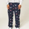 Calças de pijama de flanela