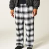 Calças de pijama de flanela