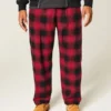 Calças de pijama de flanela