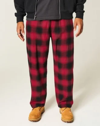 Calças de pijama de flanela