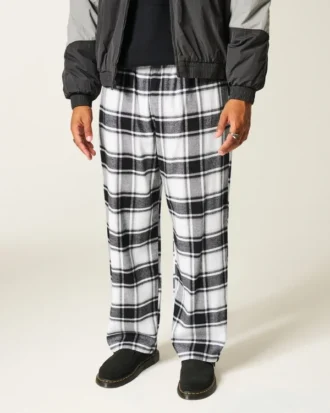 Calças de pijama de flanela
