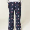 Calças de pijama de flanela