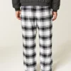 Calças de pijama de flanela