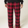 Calças de pijama de flanela