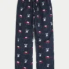 Calças de pijama de flanela