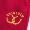 Calças de treino bootcut com gráfico Good Luck