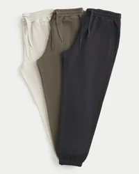 Calças de treino largas com cordão, 3 unidades