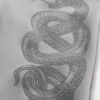 Calças de treino largas com estampado Double Snake