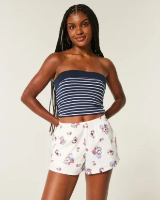 Calções boxer com estampado Snoopy