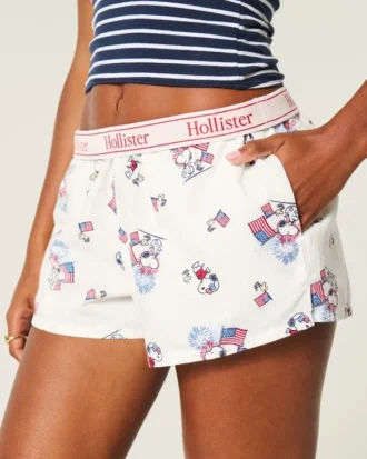Calções boxer com estampado Snoopy