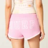 Calções curtos de malha com estampado surf Calções curtos de malha com estampado surf