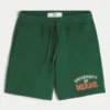 Calções de malha com estampado da Universidade de Miami Hurricanes