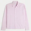 Camisa com botões em mistura de linho