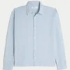 Camisa com botões em mistura de linho