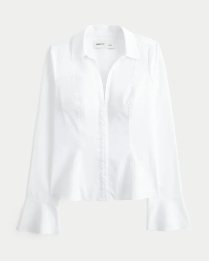 Camisa com mangas largas