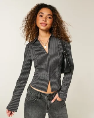 Camisa com mangas largas