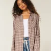 Camisa de flanela oversized