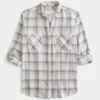 Camisa de flanela oversized