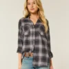 Camisa de flanela oversized
