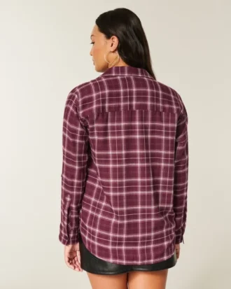 Camisa de flanela oversized
