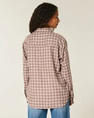 Camisa de flanela oversized