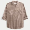 Camisa de flanela oversized