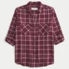 Camisa de flanela oversized