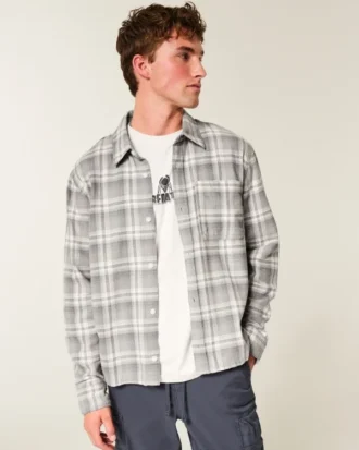 Camisa de flanela quadrada