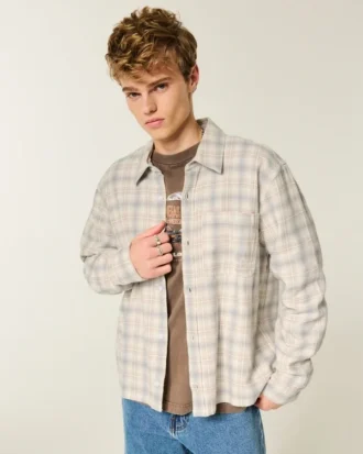 Camisa de flanela quadrada