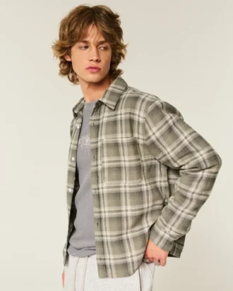 Camisa de flanela quadrada
