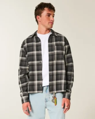 Camisa de flanela quadrada