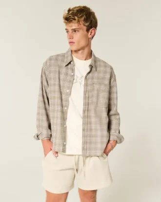 Camisa de flanela quadrada