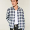 Camisa de flanela quadrada