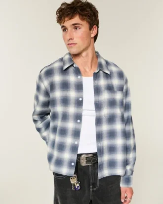 Camisa de flanela quadrada