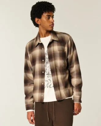 Camisa de flanela quadrada